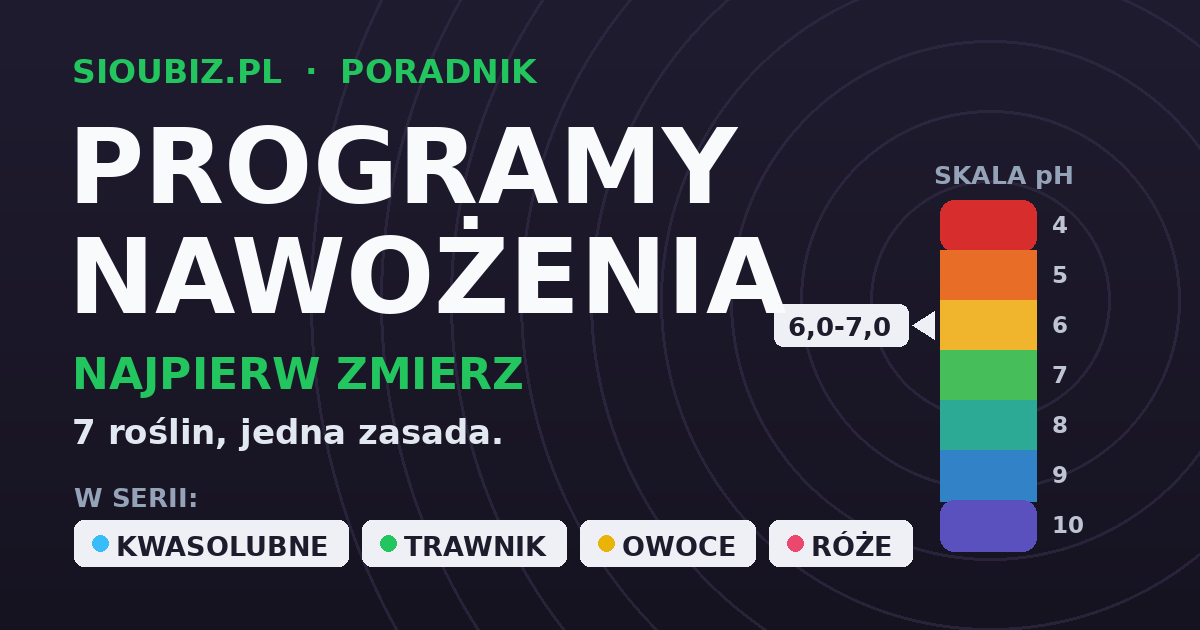 Programy nawożenia - jaki nawóz do jakiej rośliny
