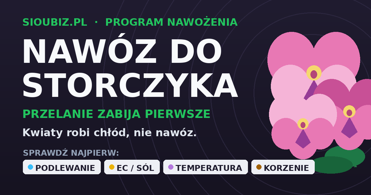 Nawóz do storczyka - dlaczego przelanie i przenawożenie zabijają go szybciej niż głód