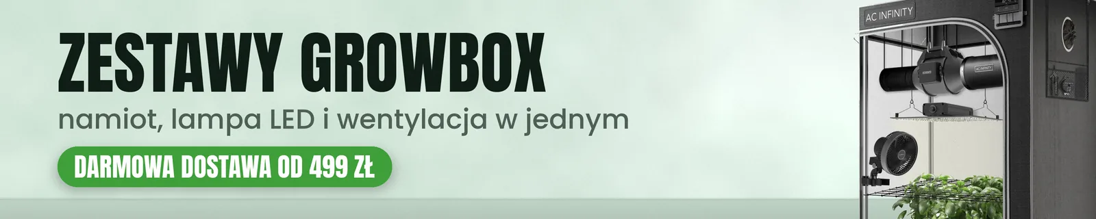 Gotowe zestawy growbox - namiot, lampa LED i wentylacja w komplecie w Sioubiz.pl